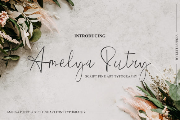 Amelya Putry Script Font for Web Design and Digital Branding