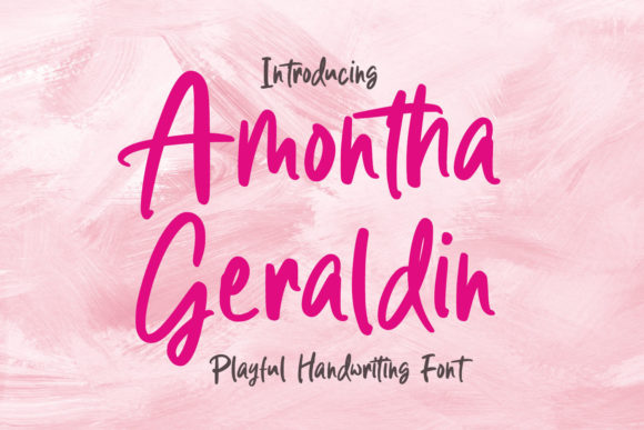 Amontha Geraldin: A Playful Script Font for Real Campaign Visuals