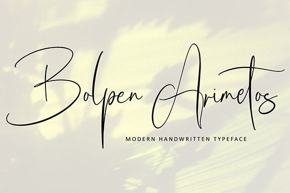Bolpen Arimetos: A Handwritten Font That Builds Brand Trust