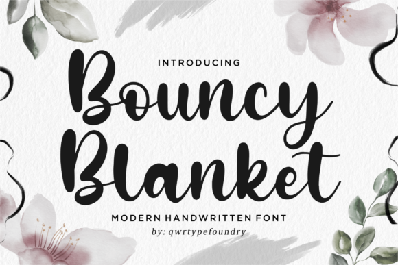 Bouncy Blanket: A Playful Script Font for Editorial Design