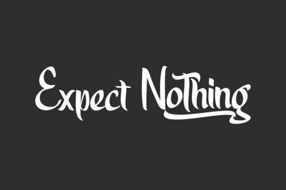 Expect Nothing: A Handwritten Font That Brings Warmth to Branding Projects