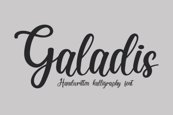 Galadis: A Delicate Handwritten Font for Digital Design