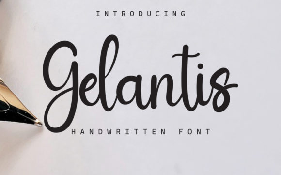 Gelantis: A Handwritten Font for Modern Web Design