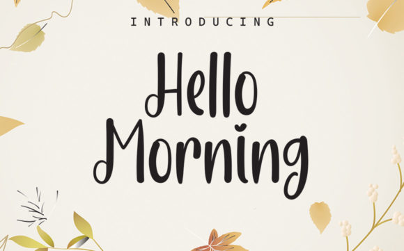 Hello MorningAC: A Handwritten Script Font for Handmade Products