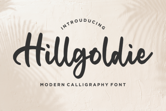 Hillgoldie: A Handwritten Font for Editorial Design