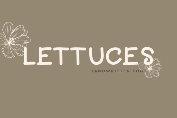 Lettuces: A Handwritten Font for Editorial Design Projects