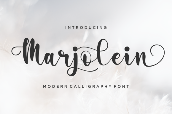 Marjolein: A Modern Calligraphy Font for Handmade Labels and Shop Branding