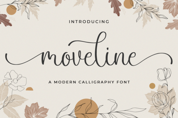 Moveline Script Font for Publishing and Editorial Design