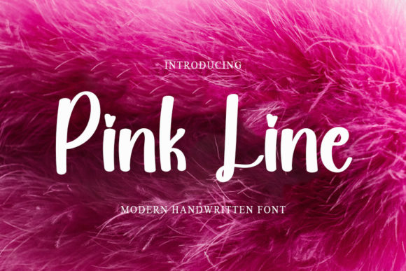 Pink Line Script Font for Digital Design and Brand Identity