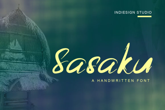 Sasaku Font: A Brushed Script for Editorial Design and Branding
