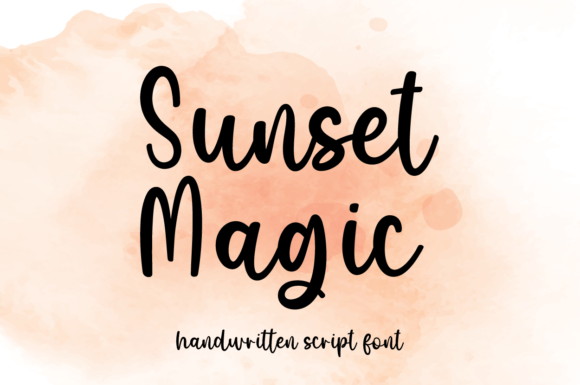 Sunset Magic: A Handwritten Font for Editorial Design and Publishing