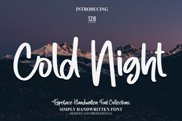 Testing Cold Night: A Handwritten Script Font for Modern Web Layouts