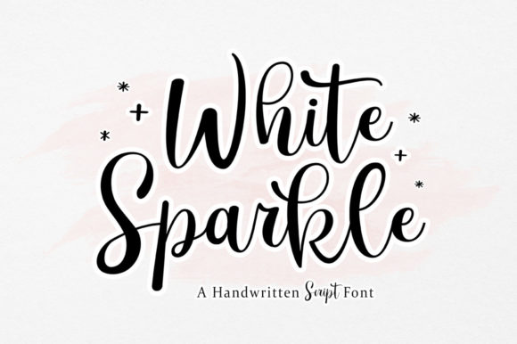 White Sparkle: A Script Font That Elevates Campaign Visuals
