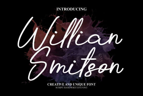 Willian Smitson: A Handwritten Font for Editorial Design